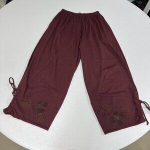 Blue Fish Aubergine Pants with Print